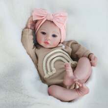 Realistic Reborn Baby Dolls - 20 Inch Lifelike Newborn Baby Girl, Real Life Baby Doll With Soft Weighted Body, Real Baby Reborn Gift Set For Kids Age 3+ - 薑色 - 查看 5