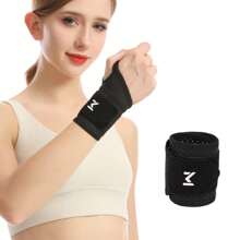 1 pezzo Polsiera regolabile, supporto per articolazioni con compressione, fascia da polso sportiva, confortevole e traspirante, accessori unisex taglia unica per palestra