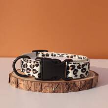 Customizable Leopard Print Dog Collar, Personalized With ID Name & Phone Number, Adjustable Pet Collar, Free Engraving, Suitable For Small, Medium & Large Dogs And Cats - Collar - View 13