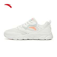 Anta Women's Comfortable Leather Surface Sports Shoes, Waterproof, Shock Absorbing, Soft Sole, Lightweight Running Shoes, Spring Season