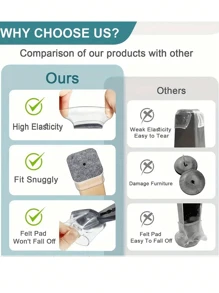 4 件装圆形/方形热销凳子桌椅脚垫脚套硅胶椅腿保护套静音耐磨椅脚