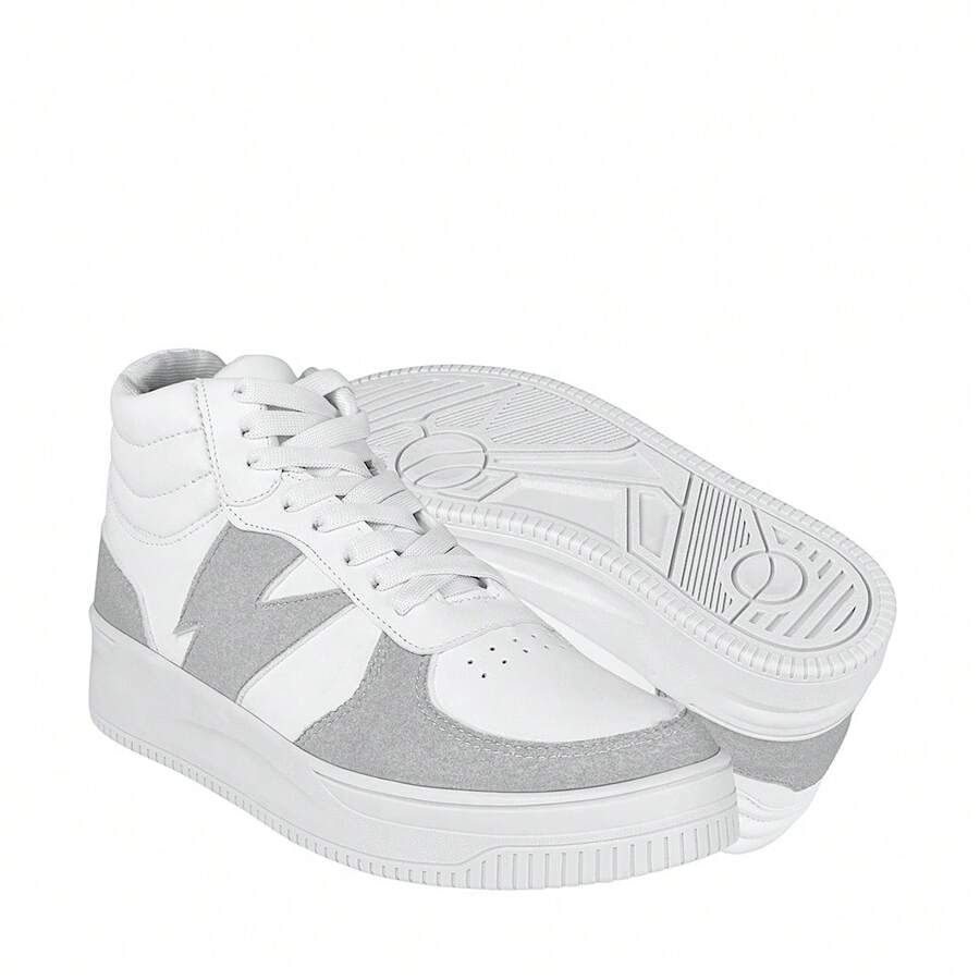 TENIS CASUALES DAMA STYLO 9155 SIMIPIEL BLANCO - Blanco - Ver 1