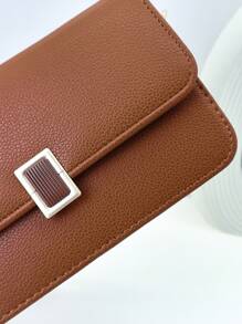 MINGYOU New Mini Messenger's Wallet Fashion Embroidery Soft Double Zipper Multi-Function Large Capacity Mobile Phone Bag Sweet Cute Exquisite Women's Young Student Messenger Bag Suitable For Shopping Dating Gift For Women Wallet Purse Wallet - Brown - View 4