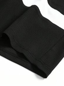 New Spring/Summer Men's Sports Quick-Drying Breathable Patchwork Set - Black - View 6
