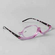 1 pièce Lunettes grossissantes avec lumière - Lunettes mains libres pour le maquillage, lentille pivotante à 180° et pliable, loupe pour extensions de cils, soins de la peau, lecture, taille universelle