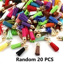 20/50 piezas Colgantes con borlas dorados y plateados, broches, accesorios para pendientes, llaveros, colgantes, borlas para manualidades y joyería DIY