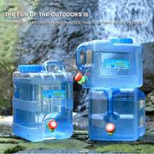 Drinking Water Container With Waterproof Faucet, Camping Precious Water, Large Capacity Water Storage, Electrolux For Hiking And Car, 7.5 L, 10 L, 15 L