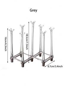 1pc Cup Drying Rack, Drinking Glass Holder, Mug Tree Stand, Mug Draining & Organizing Rack, Home Kitchen - Multicolor - View 13