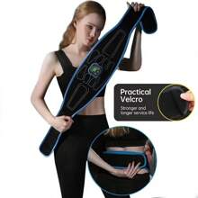 EMS Abdominal Toning Belt Electric Muscle Stimulation Muscle Toner Portable Fitness Massager Waist Trainer Body Slimming Shaping - One Set - View 7