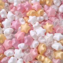 50pcs Star Shape Ball Pit Balls, Ocean Balls For Ball Pool, Kids Indoor Outdoor Family Toys, Crush-Proof Colorful Ocean Balls For Baby Or Toddler Ball Pit, Water Bath Toy, Room &Party Decorations, Plastic Balls Perfect For Pool And Party