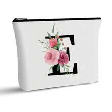 母亲节礼物 帆布化妆包 便携拉链化妆包 大容量拉链手拿包 小邮包 化妆包 旅行包 简约化妆包