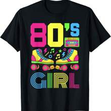 80s Girl 1980s Fashion Theme Party Outfit Eighties Costume T-Shirt