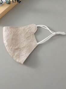 1 chiếc khẩu trang Jacquard thêu thời trang dành cho nữ, làm bằng Polyester, quai đeo tai có thể điều chỉnh, thích hợp làm phụ kiện cho phái đẹp - Nhiều màu - Xem 7