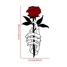 1 件玫瑰墙贴花、卧室、餐厅背景装饰、自粘防水墙贴、情人节礼物生日毕业房间装饰家居装饰墙壁装饰浴室装饰卧室装饰房间装饰用品客厅装饰房屋装饰家居装饰客厅墙纸贴纸 - 彩色 - 查看 6