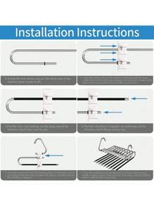 1pc Upgraded Collapsible Pants Hangers,Clothes Hanger With S-Type Stainless Steel,Multifunctional Closet Organizer, Closet Organizer For Pants Jeans Scarf Hanging For Mother's Day,Valentine's Daybedroom,Organizer,Organiser,Home Storage,White T Shirt Women,Black Pants Women,Ladies Winter Clothes,Dress,Winter Clothes For Ladies,Elegant Woman Dresses,White Shirt For Ladies,Long Sleeve,White Jumpsuit For Women,Spring Dresses For Women,Spring Outfits For Women,Spring,Spring Clothes,Minimalist,Summer Tops