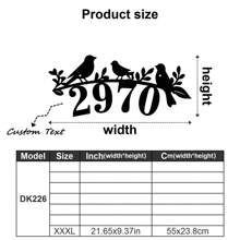 1 件定制生命树和鸟设计金属门牌 - 个性化地址标志、门牌号、户外地址标志、街道名称、姓氏、墙壁艺术 - 搬家礼物 - 装饰品、家居装饰、墙壁装饰、房间装饰、客厅装饰、卧室装饰、浴室装饰、厨房装饰、女朋友、爸爸、妈妈、家人、朋友、儿子、女儿、学校学生、餐厅、浴室、客厅、卧室、办公室、茶室、学校、家庭、家庭卧室翻新生日毕业、家庭翻新、温馨氛围、家居生活、定制标志和牌匾