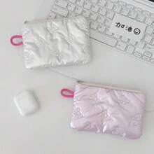 Bow Tie Zipper Coin Purse, Women's Sanitary Pad Storage Bag, Multi-Function Student Portable Storage Pouch - Multicolor - View 5