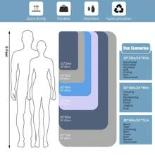 Toalla de microfibra Mutao con bolsa de malla, toallas absorbentes de secado rápido para acampar, gimnasio, yoga, mochilero, senderismo - Marina S - Ver 7