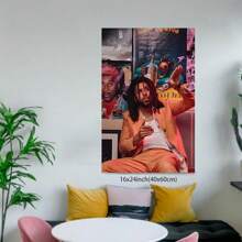 Framed J Cole Poster Music Album Cover Posters For Room Aesthetic - Canvas Poster, Music Wall Art Decor, Room Decoration, Modern Art Canvas Printing, Ideal Gift For Bedroom, Living Room, Office, Corridor - Framed - View 5