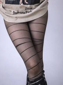 Y2K 个性朋克风做旧深色紧身裤，适合体重低于 50 公斤的人士穿着，可作连衣裙或圣诞礼物。 - 蕾絲款 - 查看 15