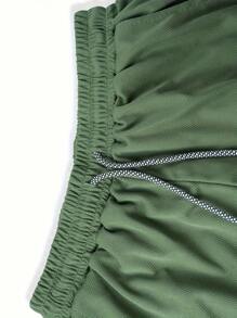 5pcs Men's 2-In-1 Double Layer Shorts With Inner Pockets - High Stretch, Quick-Dry & Breathable Sports Shorts For Gym, Fitness, Outdoor Activities - Black, Blue, Red, Green, White - Lightweight & Comfortable For Summer Workouts, Gym Apparel | Zipper Pocket Shorts | Stretchable Fabric, Perfect For Outdoor - Mixed Colors - View 7