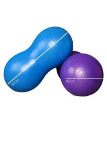 90*45cm Anti-Burst Peanut Yoga Ball For Home Exercise Fitness Equipment Sports Gym Yoga Pilates Trainning With Pump