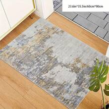 [Terciopelo de cristal, respaldo de PVC, grosor de 5 mm] 1 pieza Alfombra de estilo bohemio a cuadros - Impermeable, antideslizante, absorbente, lavable a máquina, alfombra suave y cómoda, adecuada para cocina, sala de estar, dormitorio, pasillo, baño, lavandería - Fácil de limpiar, alfombra, decoración del hogar, decoración del baño del hogar, alfombra para exteriores, felpudo, decoración de otoño, accesorios de baño, regreso a la escuela