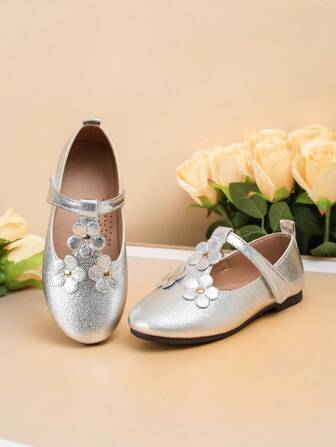 Fashionable & Versatile Flat Shoes For Kids, New Girls Bowknot Slip On Shoes