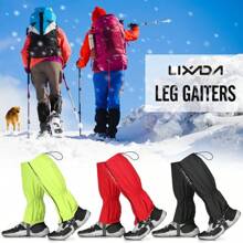 Polainas Lixada para esquiar al aire libre, acampar, senderismo, escalada, Legging impermeable para nieve, a prueba de viento, Teekking, botas de nieve para el desierto, cubierta para zapatos ICZV - Rojo - Ver 8