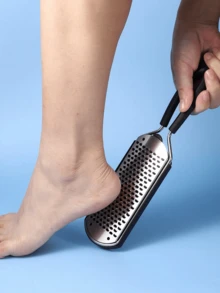 1pc Stainless Steel Foot File, Heel Scraper, Foot Rasp And Callus Remover, Foot Exfoliator - Multicolor - View 9