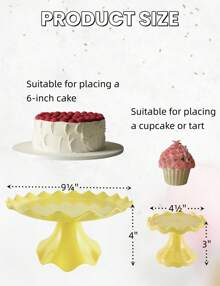 Mini Cake Stand Set Of 3, Plastic Cupcake Holders For Dessert Table, Round Dessert Stands For Party,Wedding,Birthday,Celebration,Baby Shower,Anniversary