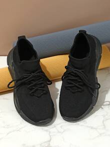 一脚蹬运动鞋，女士步行网球鞋，轻便休闲运动鞋，适合健身、旅行和工作 - 黑色 - 查看 4