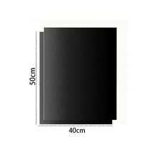 Extra Thick Non-Stick Reusable Oven Liner Mat – Heavy Duty Oven Floor Protector, Easy To Trim For Custom Fit, Electric & Gas Oven Compatible, Kitchen Accessory For Mess-Free Baking Non-Stick BBQ Grill Mat Heat Resistant Baking Reusable Barbecue Plate Cooking Grilling Sheet Liner Tools 40x33cm Back To School