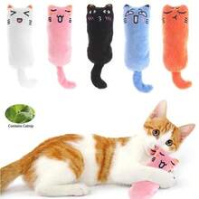 Juguete para mascotas con sonido de crujido, juguete de catnip, suministros para gatos, juguetes lindos para gatos, juguetes para gatitos, almohada de peluche para gatos, productos para mascotas gatos - Naranja - Ver 2