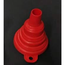 Embudo de motor de coche, embudo Universal de silicona para líquido, lavadora, cambio de líquido, embudos de cambio de gasolina y aceite de motor portátil plegable UTKB - BLANCO - Ver 2