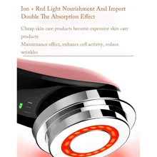 1pc Handheld Colorful Light Positive & Negative Ion Eye Massager, 6 Advanced Technologies Skin Rejuvenation Device, Facial Beauty Instrument, 400mAh Battery, 4 Modes, 3 Speed Adjustments, Effectively Removes Blackheads, Shrinks Pores, Fades Eye Wrinkles, Lifts & Firms, Brightens Complexion, Suitable As Birthday/Mother's Day Gift For Friends, Girlfriend