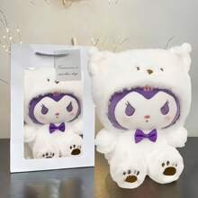 Sanrio Juguete de peluche Sanrio de 23cm, Kuromi, Hello Kitty, Melody, muñeco de Scratch, muñeco de escritorio, almohada, ornamento de escritorio, regalo diario, regalo festivo, regalo de Navidad y Halloween