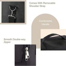 Extra Large Vanity Case Beauty Box Makeup Bag Jewelry Cosmetic Nail Storage Gift - Black - View 6