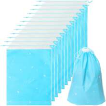 50 个旅行鞋袋，带抽绳的大型透明鞋子收纳袋，防水旅行收纳袋，用于男女包装防尘袋 - 多 - 查看 8