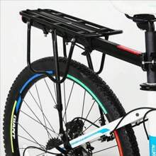 Deemount Bicycle Luggage Carrier Cargo Rear Rack Shelf Cycling Bag Stand Holder Trunk Fit 20-29'' Mtb &4.0'' Fat Bike - 黑色 - 查看 2
