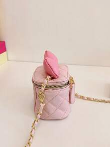 Bow Design Girls Mini Chain Strap Versatile Chic Shoulder Bag