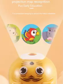 3岁以上儿童适用40/80图案塑料投影手电筒，可爱随机图案投影灯，适合家庭使用，3-10岁男孩女孩玩具及礼物（粉色、绿色、黄色），学习用品，儿童玩具，礼品，含电池，小心小零件