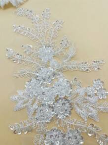 1pc Flower Design DIY Decoration - White - View 5