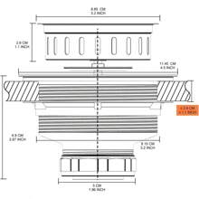 B9171 Black Kitchen Sink Drain Kit 3 1/2 Sink Strainer For Kitchen Sink With Stainless Steel Strainer Stopper Drain Assembly Basket Strainer Fit Standard Sink Drain Hole