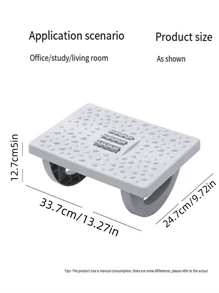 1pc Adjustable Height Ergonomic Rocking Foot Massager, Suitable For Office/Study/Living Room, Perfect Holiday Gift For Leaders And Relatives, Can Relieve Fatigue - Grey - View 12