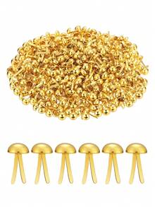 50pcs/100pcs/200pcs Round Headed Two Foot Nail Fastener, Bread Round Fastener Used For DIY Items In Craft And Handicraft Schools (0.3 X 0.6 Inches) - A - View 9