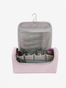 1 PIEZA Bolsa de almacenamiento portátil y elegante para secador de pelo, bolsa de belleza para guardar rizador, bolsa de almacenamiento para secador de pelo, plancha y rizador, bolsa de gran capacidad multifuncional y resistente al agua para artículos de tocador de hombres y mujeres, bolsa colgante para cosméticos, artículos esenciales de viaje, vacaciones, verano, vuelta al colegio, bolsa para la escuela, bolsa de viaje para mujeres, bolsa de maquillaje para viajes
