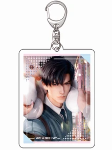 1pc Game Love And Deepspace Anime Love And Deep Sky Series Acrylic Keychain Cute Cartoon Keyring Bag, Suitcase Accessory Phone Pendant Car Ornament. - Multicolor - View 12