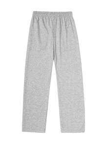 2 Pcs Men's Solid Color Relaxed Fit Straight Leg Casual Sweatpants, Sporty & Versatile, Suitable For Spring & Autumn - Multicolor - View 6