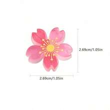 12 件夜光樱花鞋饰套装，夜光 ABS 花朵鞋饰配件，适用于凉鞋，适合生日礼物 - 彩色 - 查看 8